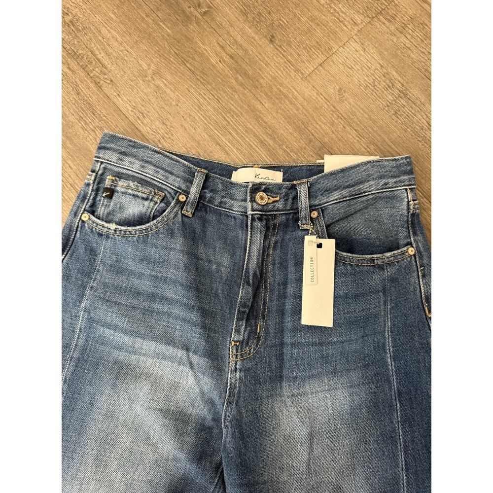 KanCan Vintage 90s Jeans Women's 27 (7) Straight Front Split Seam NWT - Picture 3 of 9